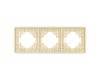 Рамка на 3 поста алюминиевая Arlight FRM-AKIRY-SFAL-3-GD 049742