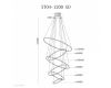 Подвесная люстра iLedex Axis XT04-D1200 GD