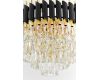 Подвесная люстра Lumina Deco Funneli LDP 6003-550 BK+F.GD