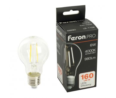 Купить Светодиодная лампа Feron LB-1106 E27 6W 4000K 48890 Светодиодная лампа Feron LB-1106 E27 6W 4000K 48890
