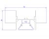 Алюминиевый профиль Ambrella Light Alum Profile GP4000AL