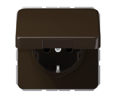 Купить Розетка штепсельная Schuko Jung CD1520BFKLBR Розетка штепсельная Schuko Jung CD1520BFKLBR