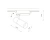 Трековый однофазный светильник Nowodvorski Profile Tinos Led Black 10382