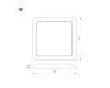 Встраиваемый светильник Arlight CL-Fiokk-S180x180-12W Day4000-Mix 034470
