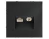 Розетка телевизионная встраиваемая Voltum S70 TV+RJ45 кат. 6, (графит) VLS060707