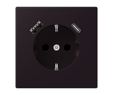 Купить Розетка 2K+З USB Typ AC Jung LC1520-15CA248 Розетка 2K+З USB Typ AC Jung LC1520-15CA248