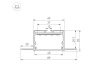 Профиль для гкл Arlight LINIA45-FANTOM-2000 ANOD (Алюминий) 059412