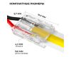 Коннектор прокалывающий 2 pin для подключения одноцветной LED ленты 8мм, тип SMD, COB Apeyron 09-113