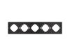 Рамка пластиковая на 5 постов Arlight FRM-TENDO-SFPL-5-BK 054657