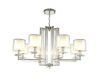 Подвесная люстра Crystal Lux Nicolas NICOLAS SP-PL8 NICKEL/WHITE