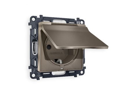 Купить Комплект механизма розетки с/з со шторками и крышкой Ambrella Volt Alfa MA638010 Комплект механизма розетки с/з со шторками и крышкой Ambrella Volt Alfa MA638010