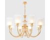 Подвесная люстра Crystal Lux ELENA SP8 GOLD