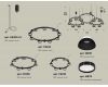 Комплект подвесного светильника Ambrella Light Techno Ring XR92092010 (A9209x3, C9242, C9238, C9232, N8141, N8113)