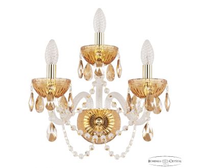 Купить Бра Bohemia Ivele Crystal 5402B/2+1/165 G Amber/M-1G K721 Бра Bohemia Ivele Crystal 5402B/2+1/165 G Amber/M-1G K721