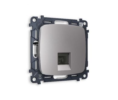 Купить Комплект механизма телефонной розетки RJ-11(4P4C) со шторкой Ambrella Volt Omega MO512030 Комплект механизма телефонной розетки RJ-11(4P4C) со шторкой Ambrella Volt Omega MO512030