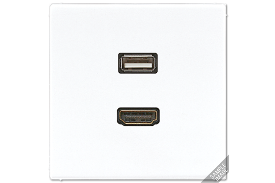Розетка HDMI/USB Jung MALS1163