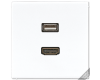 Розетка HDMI/USB Jung MALS1163