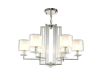 Подвесная люстра Crystal Lux Nicolas NICOLAS SP-PL6 NICKEL/WHITE