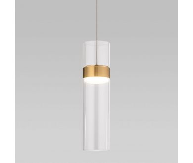 Купить Подвесной светильник Eurosvet Lumen 50244/1 LED латунь/прозрачный a061286 Подвесной светильник Eurosvet Lumen 50244/1 LED латунь/прозрачный a061286