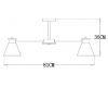 Люстра на штанге Arte Lamp Tyler A1031PL-8WH
