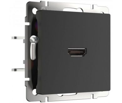 Купить Розетка HDMI Werkel черный матовый 4690389157066 W1186008 a051601 Розетка HDMI Werkel черный матовый 4690389157066 W1186008 a051601