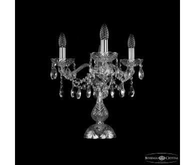 Купить Настольная лампа Bohemia Ivele Crystal 1413L/3/141-39 Ni Настольная лампа Bohemia Ivele Crystal 1413L/3/141-39 Ni