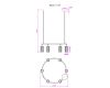 Подвесная люстра Myfar Alex MR2171-6P