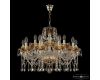 Подвесная люстра Bohemia Ivele Crystal 5413/10+5/240 G Amber/M-1G