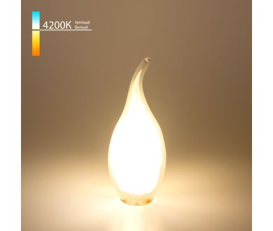 Купить Светодиодная лампа Elektrostandard E14 7W 4200K свеча на ветру 4690389041426 Светодиодная лампа Elektrostandard E14 7W 4200K свеча на ветру 4690389041426