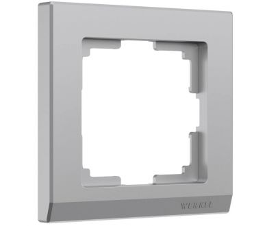 Купить Рамка на 1 пост Werkel Stark серебряный W0011806 4690389161704 Рамка на 1 пост Werkel Stark серебряный W0011806 4690389161704