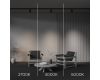Трековый трехфазный светильник Maytoni Technical Three phase track system Trinity Focus Led TR197-3-12WCCT-M-B