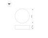 Потолочный светильник Arlight IM-RONDO-EMERGENCY-3H-R350-33W Warm3000 (BK, 120 deg, 230V) 041069