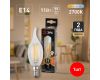 Лампа светодиодная Эра E14 11W 2700K F-LED BXS-11W-827-E14 Б0047001