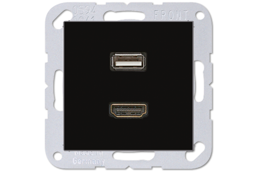 Розетка HDMI/USB Jung MAA1163SW