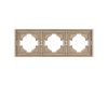 Рамка пластиковая на 3 поста Arlight FRM-TENDO-PL-3-GD 053846