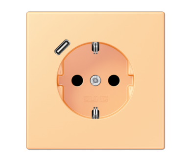 Купить Розетка 2K+З USB Typ C Jung LC1520-18C258 Розетка 2K+З USB Typ C Jung LC1520-18C258