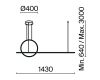 Подвесная люстра Maytoni Halo MOD247PL-L49BK