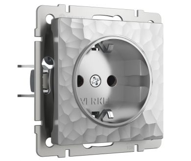 Купить Розетка Werkel Hammer серебряный 4690389162824 Розетка Werkel Hammer серебряный 4690389162824