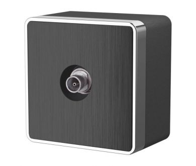 Купить ТВ-розетка оконечная Werkel Gallant графит рифленый W5083004 4690389164736 ТВ-розетка оконечная Werkel Gallant графит рифленый W5083004 4690389164736