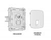 Комплект механизма компьютерной розетки RJ-45(8P8C) Ambrella Volt Omega (OP1120, VM188) MO112010