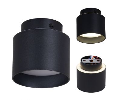 Купить Накладной светильник Reluce 53006-9.5-001IL GX53+LED3W BK Накладной светильник Reluce 53006-9.5-001IL GX53+LED3W BK
