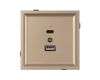 Механизм USB розетки Arlight SCT-TENDO-MUAC-PL-GD (5V, 3A, QC3) 054097