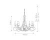 Подвесная люстра Elstead Lighting OV8-BLK-GOLD