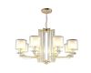 Подвесная люстра Crystal Lux Nicolas NICOLAS SP-PL8 GOLD/WHITE