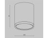 Потолочный светильник Maytoni Technical Hoop C086CM-GX53-MRD-W