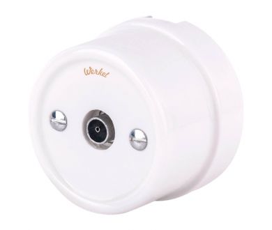 Купить ТВ розетка Werkel Retro белая WL18-02-05 4690389100659 ТВ розетка Werkel Retro белая WL18-02-05 4690389100659