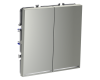 Проходной переключатель двухклавишный с подсветкой Voltum S70 VLS020405 (сталь)