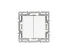 Механизм выключателя двухклавишный непроходной Arlight SWT-MK02-PL-WH (250V, 16A) 043724
