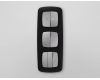Комплект механизма 2-клавишного перекрестного выключателя Ambrella Volt 10A-250V OMEGA MO503030 Сталь матовый QUANT (OP5030, VM125)