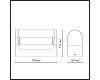 Уличный настенный светильник Odeon Light Nature Twinset 7118/12WL